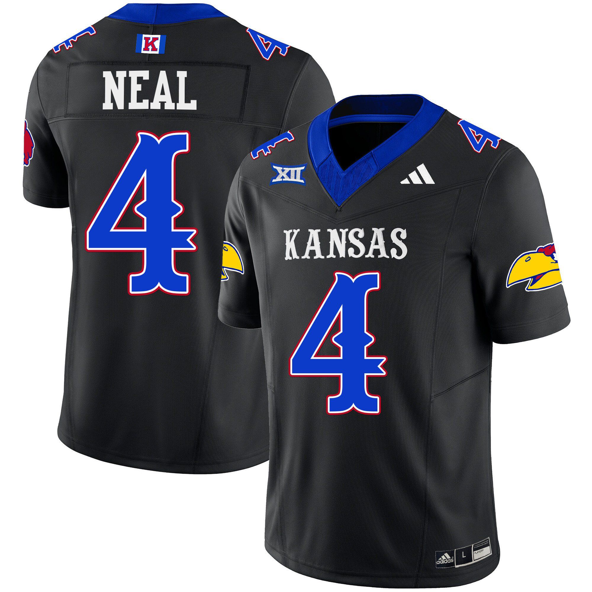 Men Kansas Jayhawks #4 Neal Black 2024 Blackhawk Vapor Limited NCAA Jersey->indianapolis colts->NFL Jersey